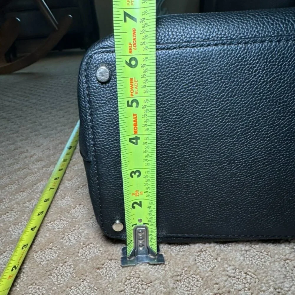 Kate Spade Larchmont Avenue Evangelie Satchel - Black with Gold Hardware - Picture 13 of 14
